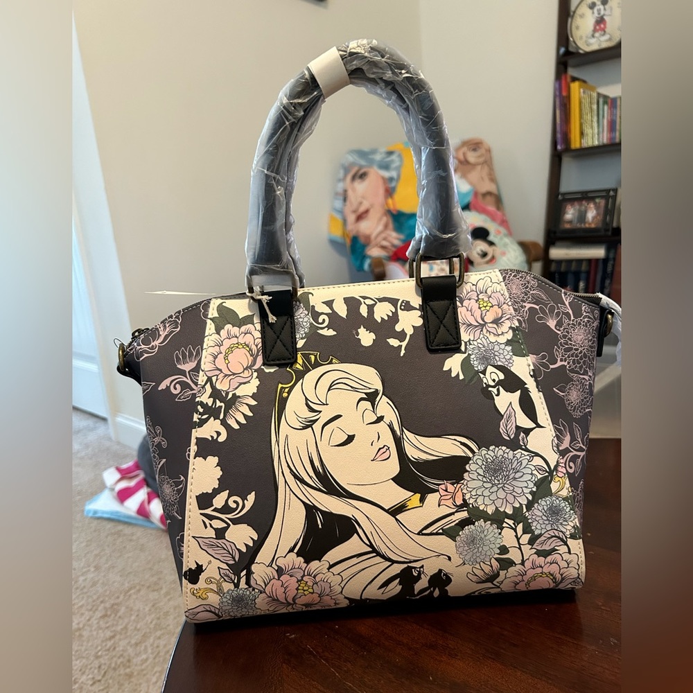 Loungefly Disney Sleeping Beauty Satchel Handbag Purse New